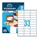 Kép 2/2 - Tezeko öntapadó íves etikett címke TZ-A4-0023