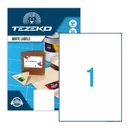Kép 2/2 - Tezeko öntapadó íves etikett címke TZ-A4-0029