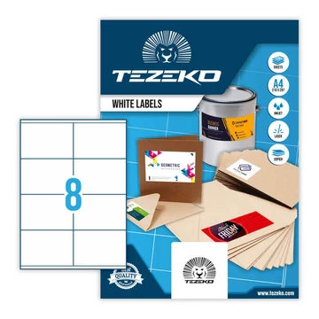 Tezeko öntapadó íves etikett címke TZ-A4-0002 Tezeko öntapadó íves etikett címke TZ-A4-0002