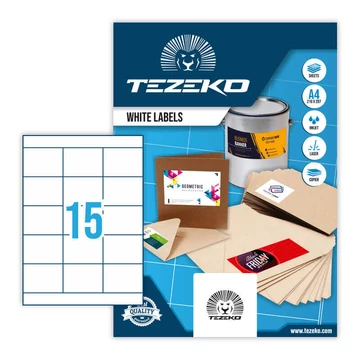 Tezeko öntapadó íves etikett címke TZ-A4-0024