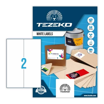 Tezeko öntapadó íves etikett címke TZ-A4-0037